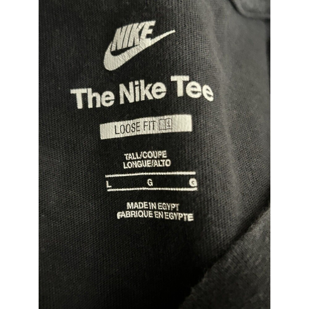 Nike Men’s Airevolution Max90 Graphic Shirt Black Large Tall LT Loose Fit Cotton - Picture 4 of 7